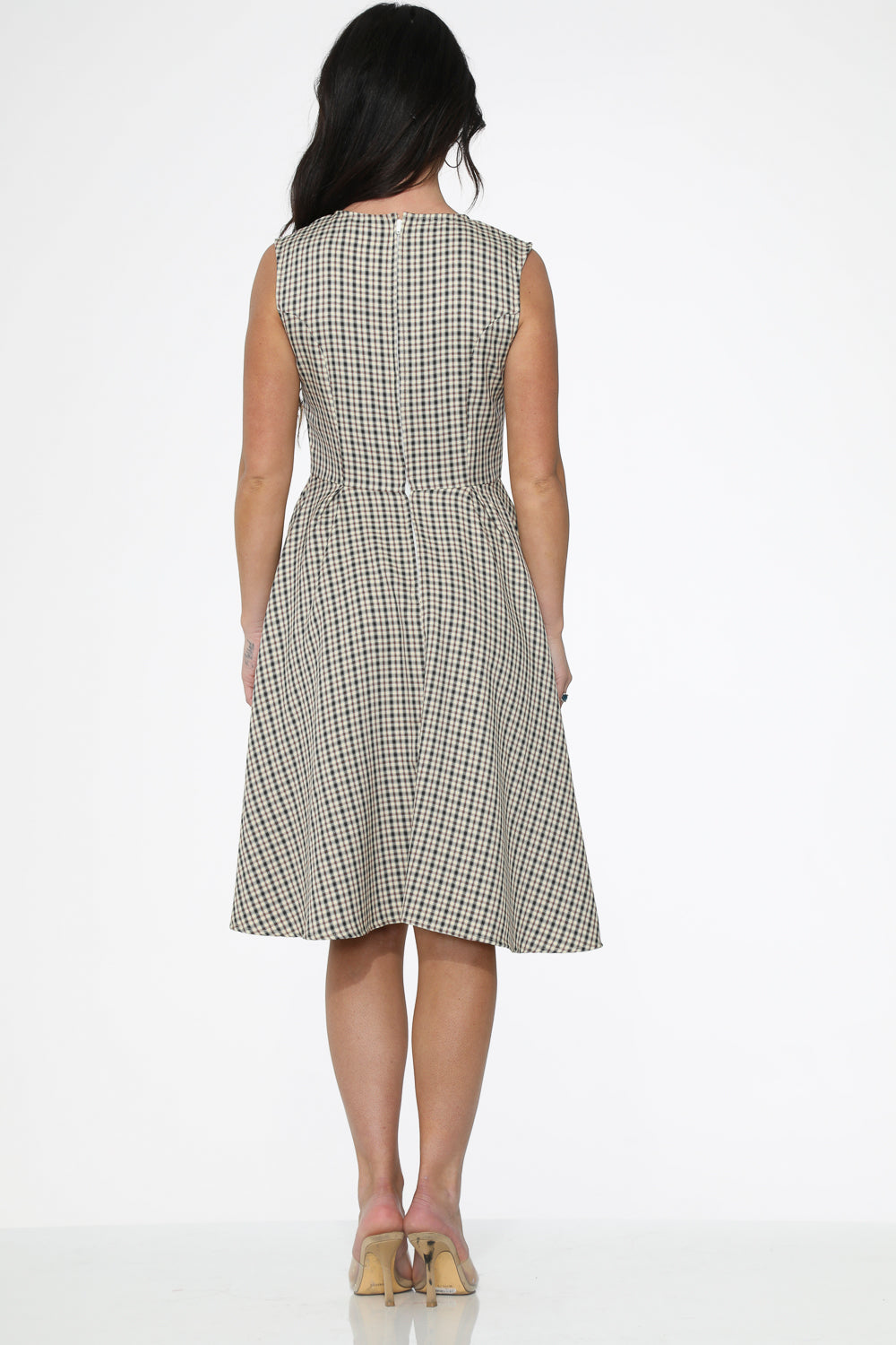 21720 Gingham Swing Dress